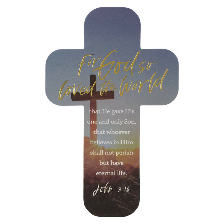 For God So Loved The World Cross Bookmark Set Of 6 - John 3:16