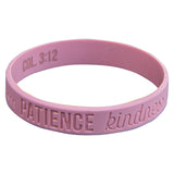 Humility, Compassion, Gentleness Silicone Wristbands - Col 3:12