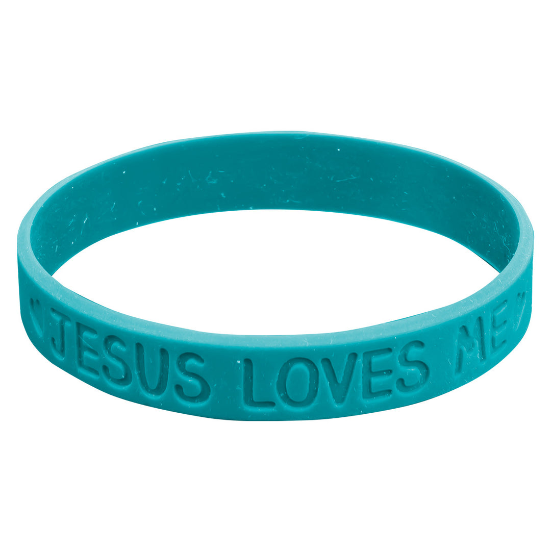 Jesus Loves Me Silicone Wristbands