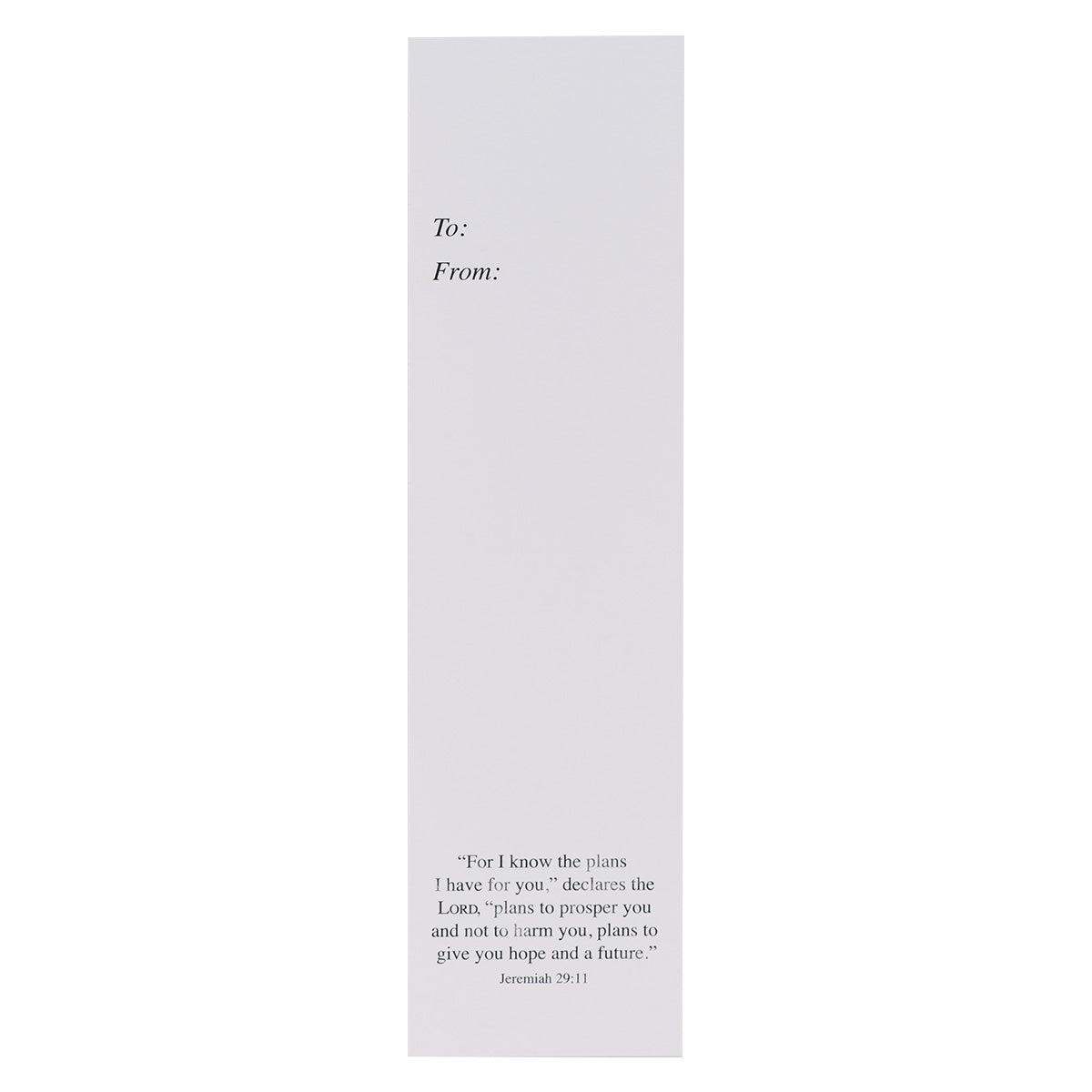 For I Know The Plans Pack Of 10 Sunday School Bookmark - Jeremiah 29:11