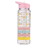 This Little Light Of Mine Plastic Water Bottle With Pastel Silicon Wrist Straps