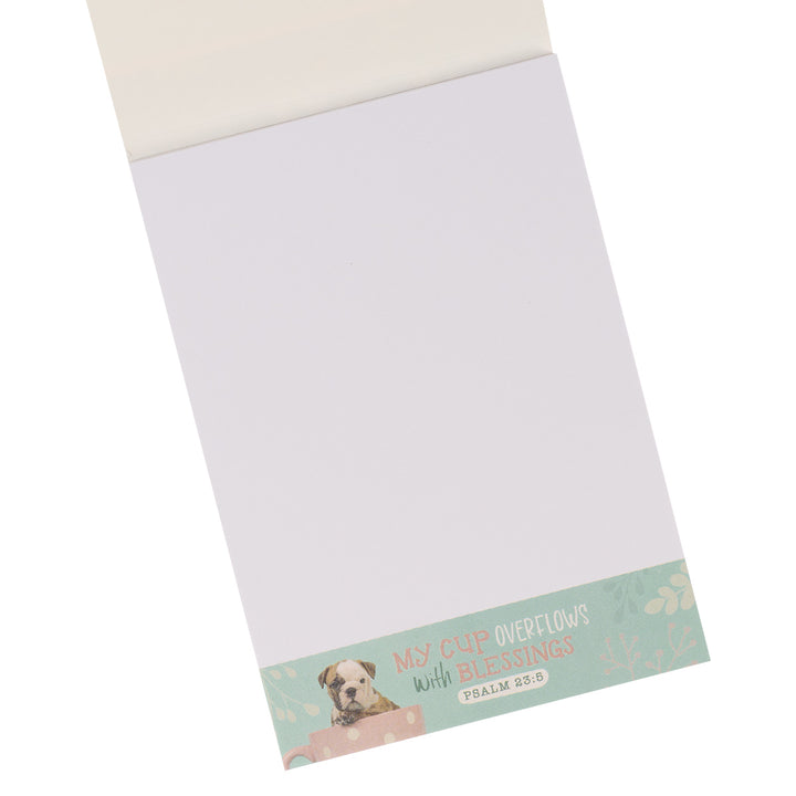 My Cup Overflows With Blessings Pet Notepad