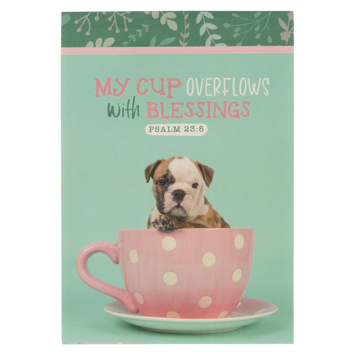 My Cup Overflows With Blessings Pet Notepad