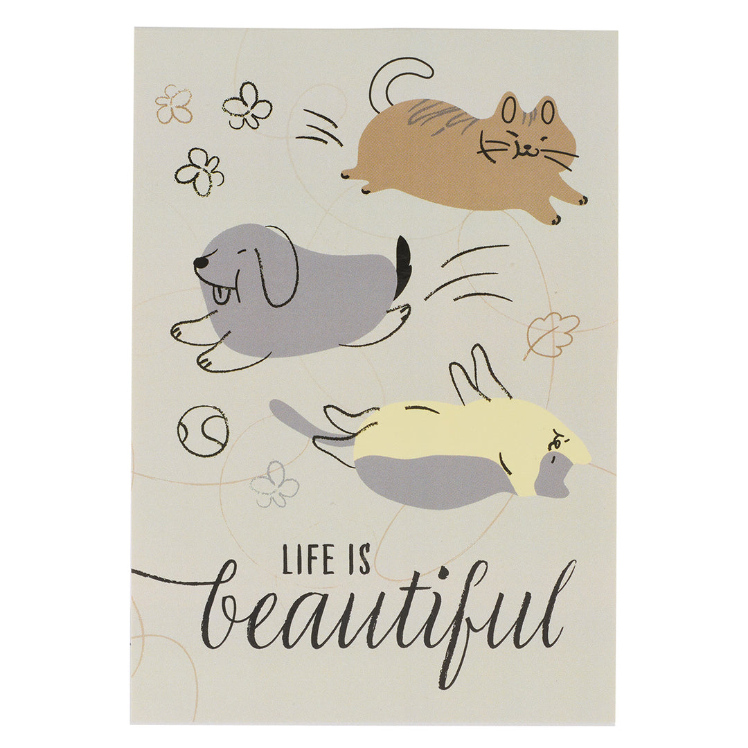 Life Is Beautiful Pet Notepad