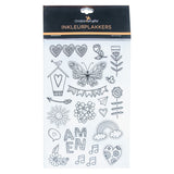 Ses Inkleur Plakker Bladsye