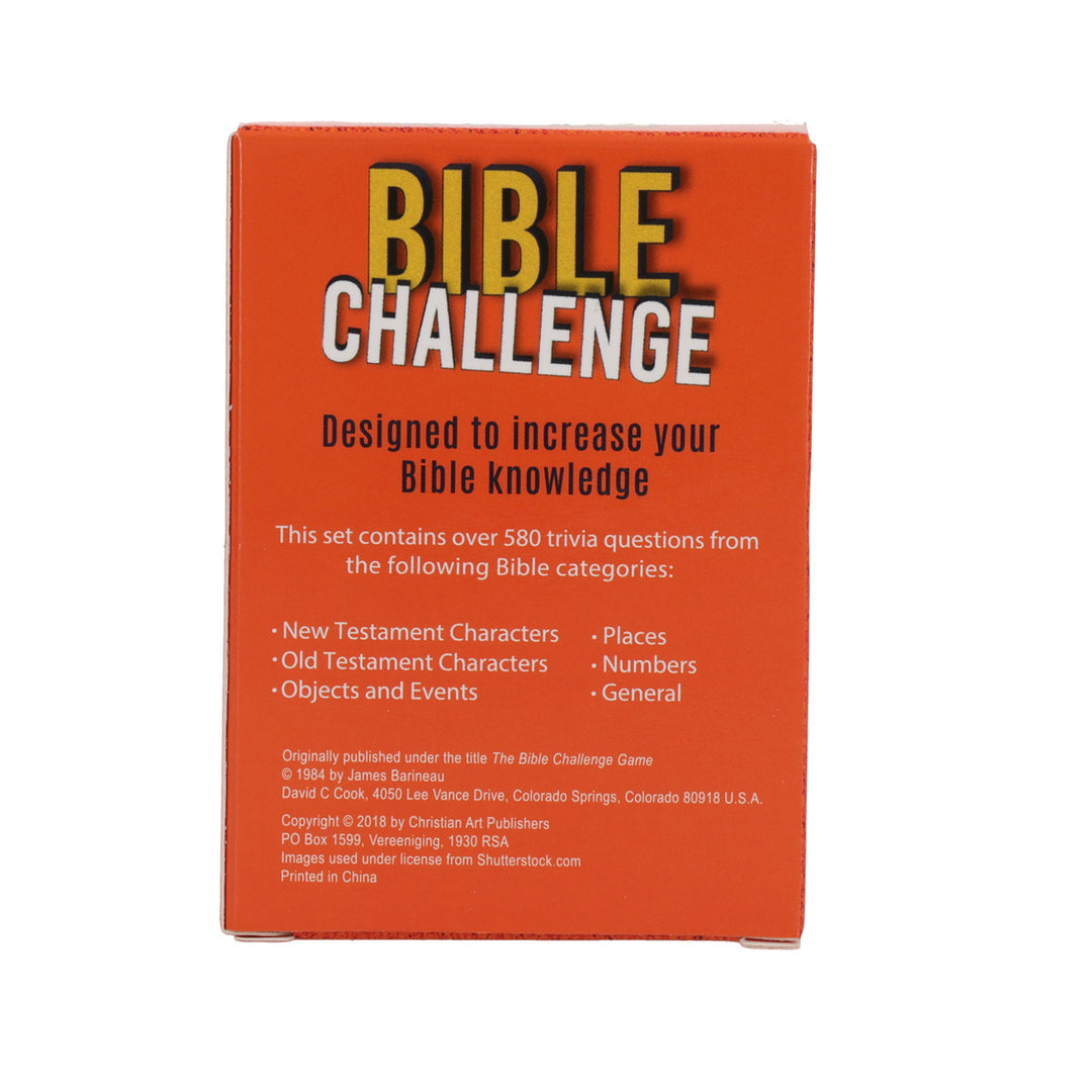 Bible Challenge Game Cards - Over 580 Bible Trivia Questions