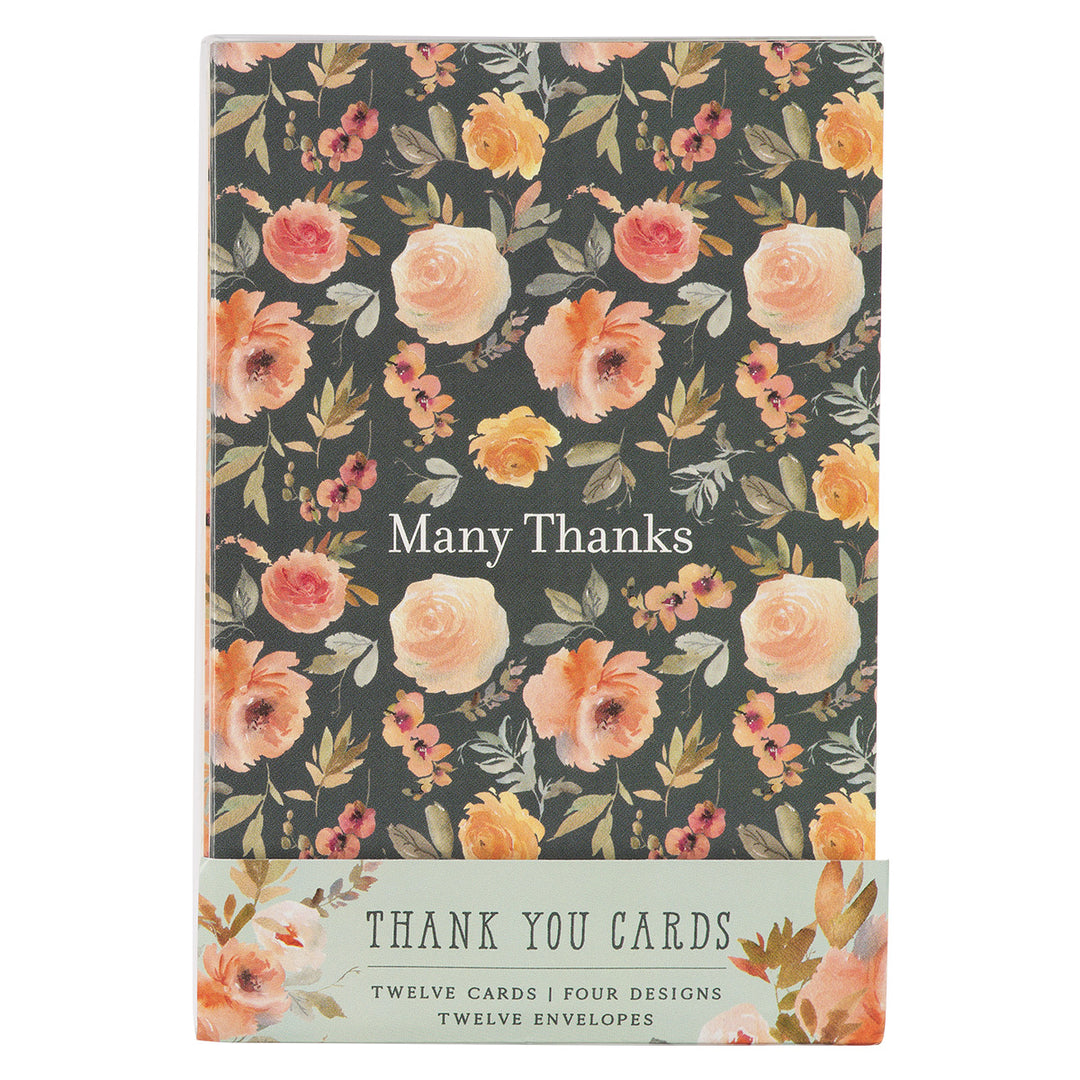 Thank You Greeting Card Set With Envelopes