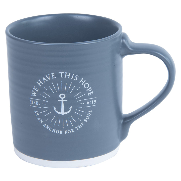 We Have This Hope Grey Ceramic Mug - Hebrews 6:19