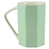 Hope Geometrical Green Ceramic Mug - Romans 15:13