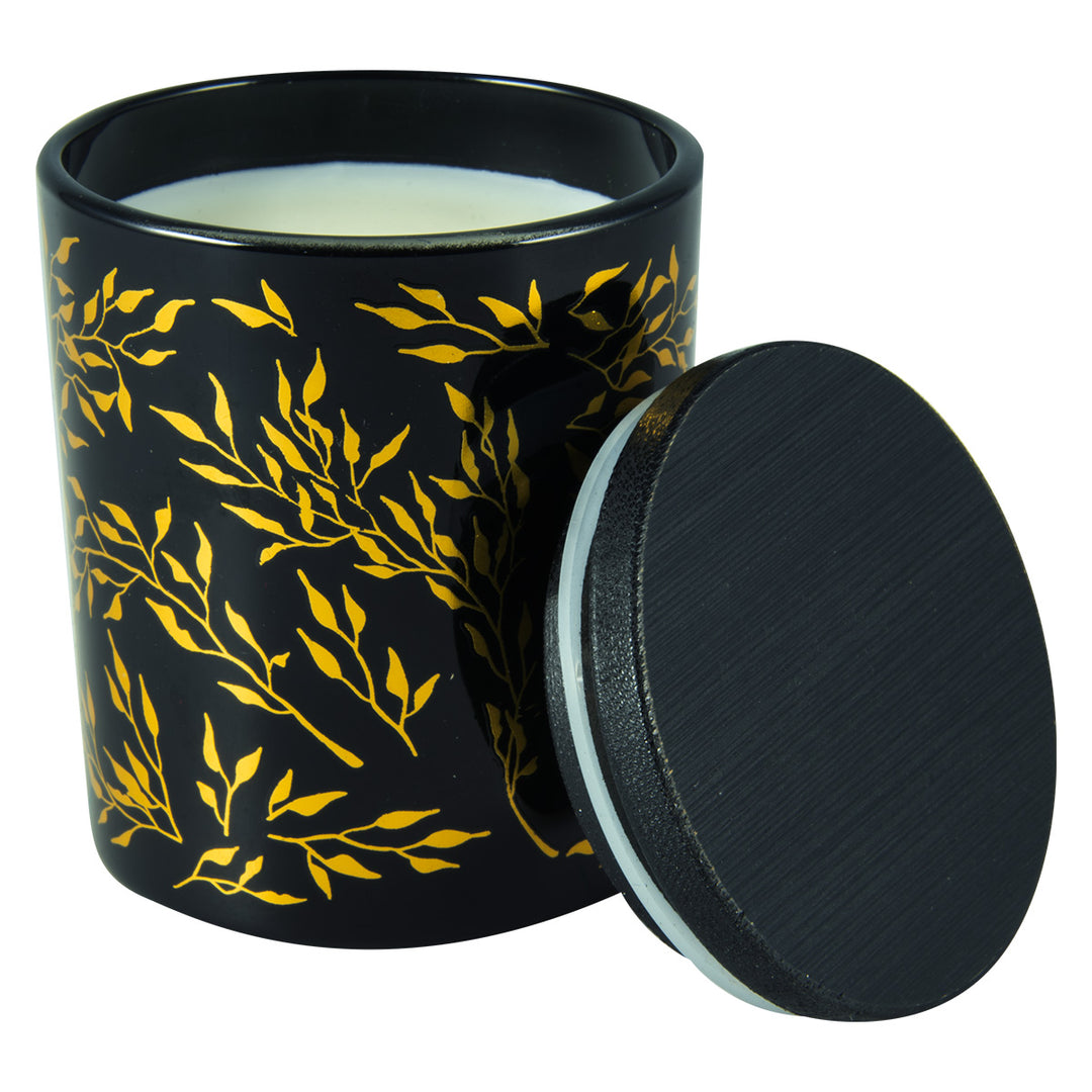 Glory Of Galilee Black Luxurious Ocean Odyssey Scented Candle With Bamboo Lid - Matthew 24:25-33