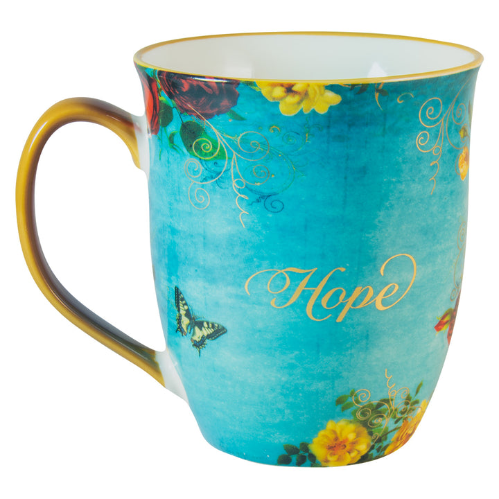 Hope Butterfly Ceramic Mug - Isaiah 40:31