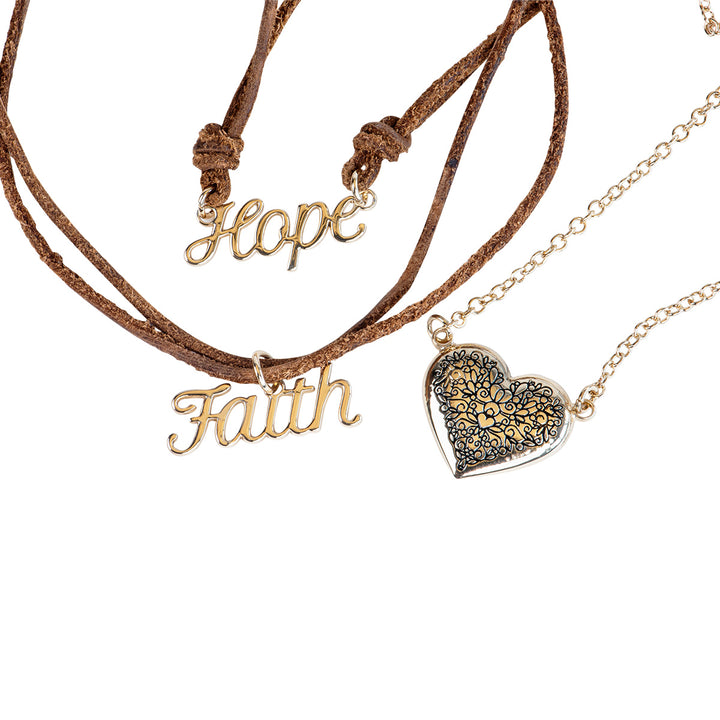 Hope Faith Power Pendant