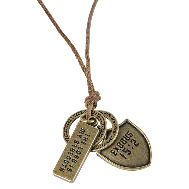 The Lord Is My Strength Power Pendant - Exodus 15:2