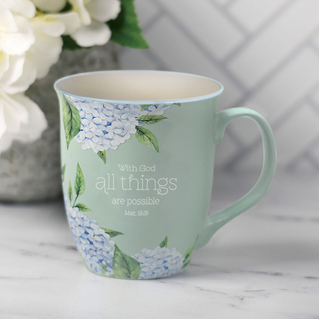 With God All Things Are Possible Ceramic Mug - Matthew 19:26