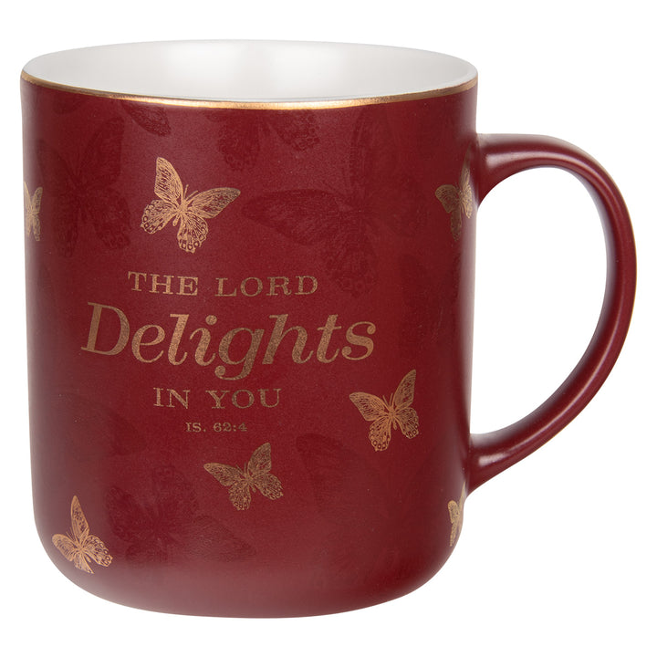 The Lord Delights In You Two Piece Ceramic Mug Set - Isaiah 62:4