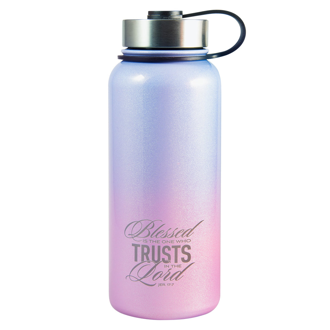 Blessed Is The One Who Trusts In The Lord Stainless Steel Water Bottle - Jeremiah 17:7