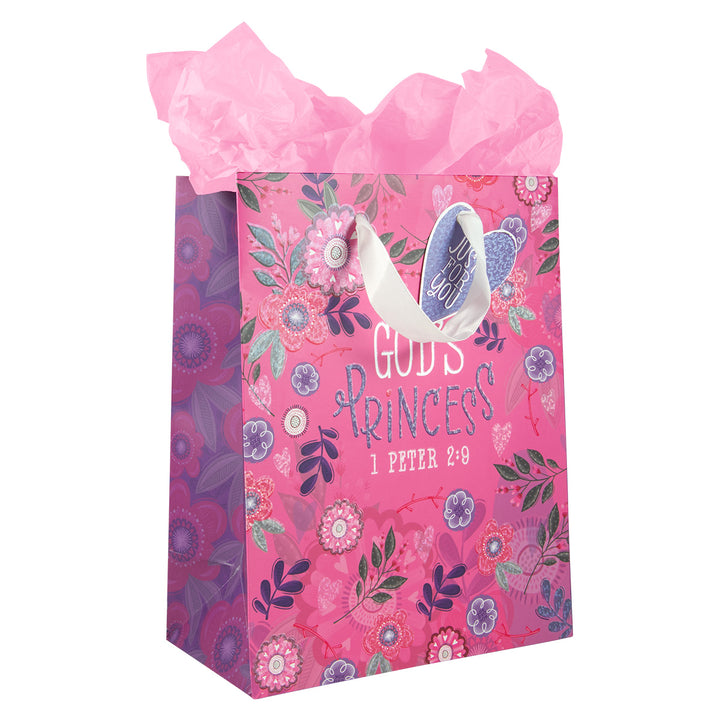 God's Princess Medium Gift Bag With Gift Tag - 1 Peter 2:9