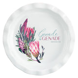 Genade Op Genade Afrikaans Ceramic Pie Plate - John 1:16