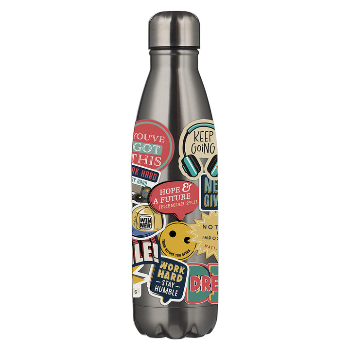 Work Hard Stay Humble Stainless Steel Water Bottle