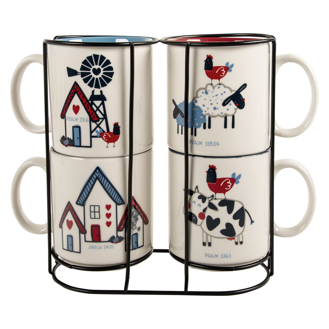 Loof Die Heer Want Hy Is Goed Afrikaans Ceramic Mug Set Of 4