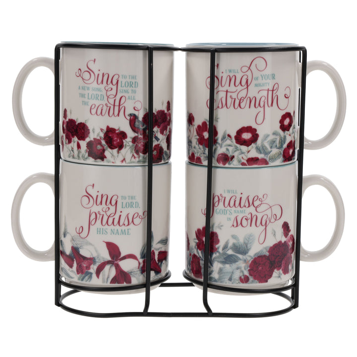 Sing To The Lord Ceramic Mug Set Of 4