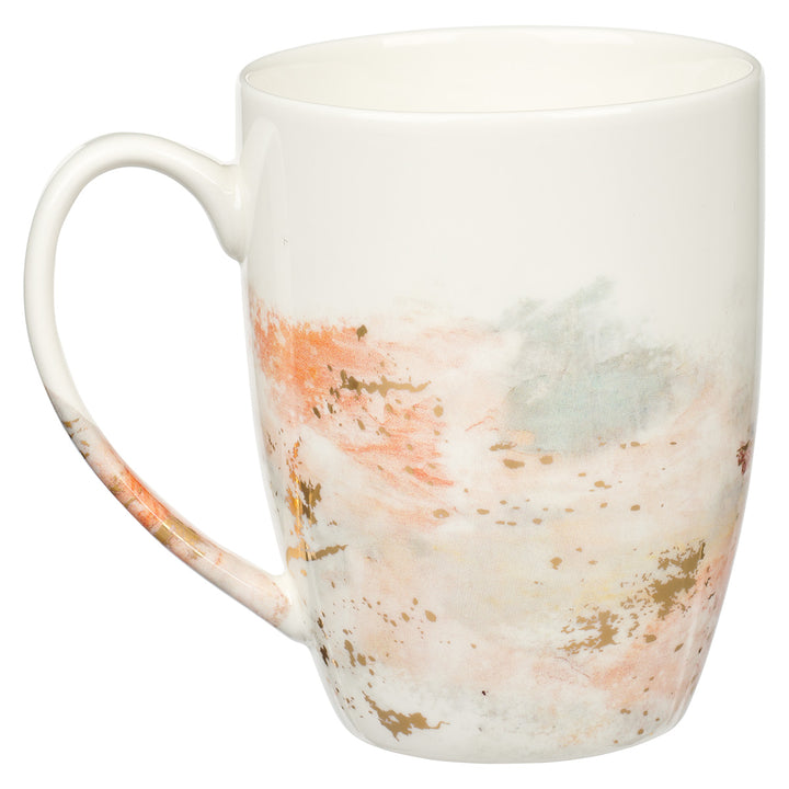 Brave Beautiful Blessed Floral Ceramic Mug