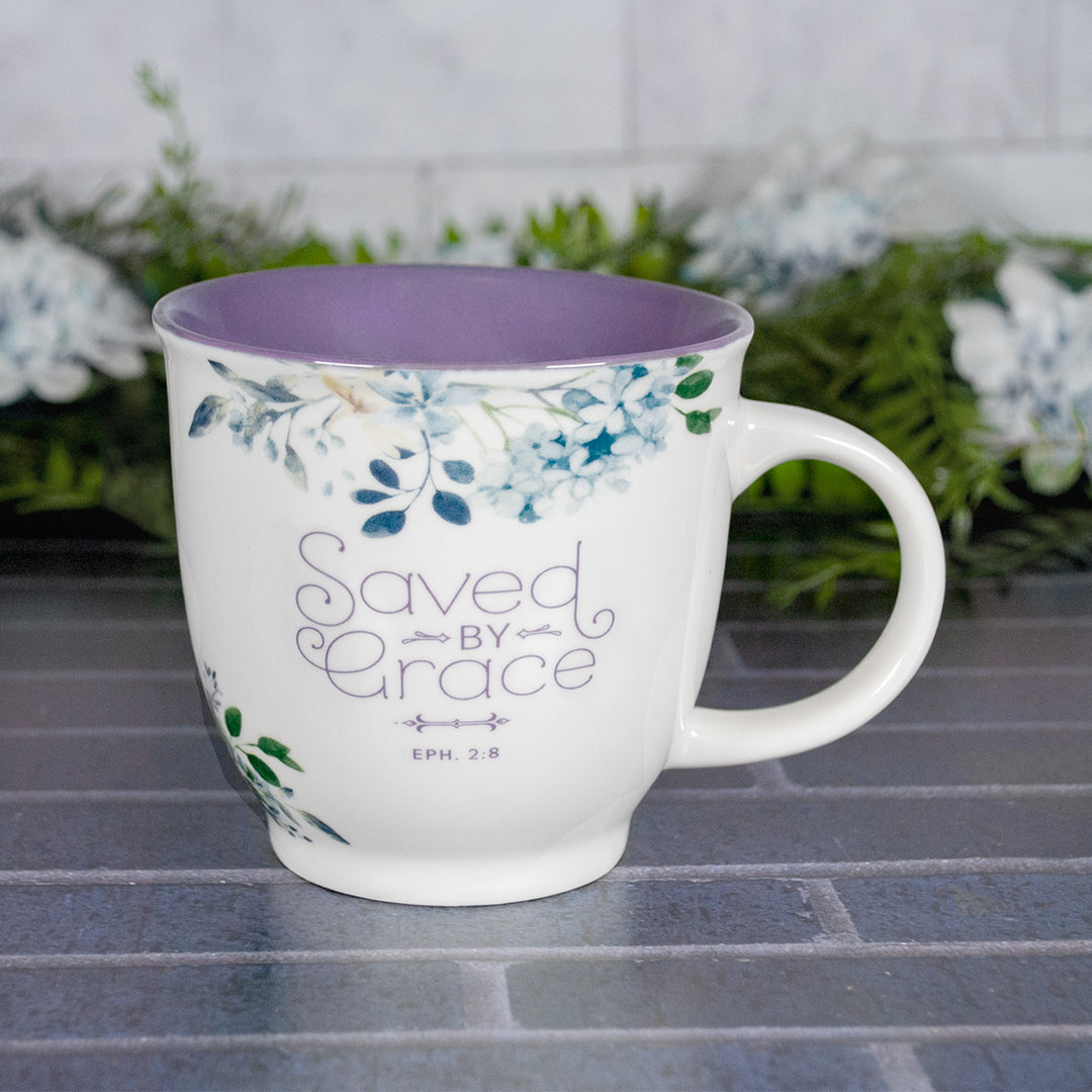 Saved By Grace Ceramic Mug - Ephesians 2:8