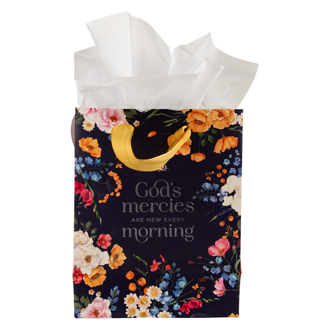 God's Mercies Are New Every Morning Small Gift Bag With Gift Tag - Lamentations 3:23