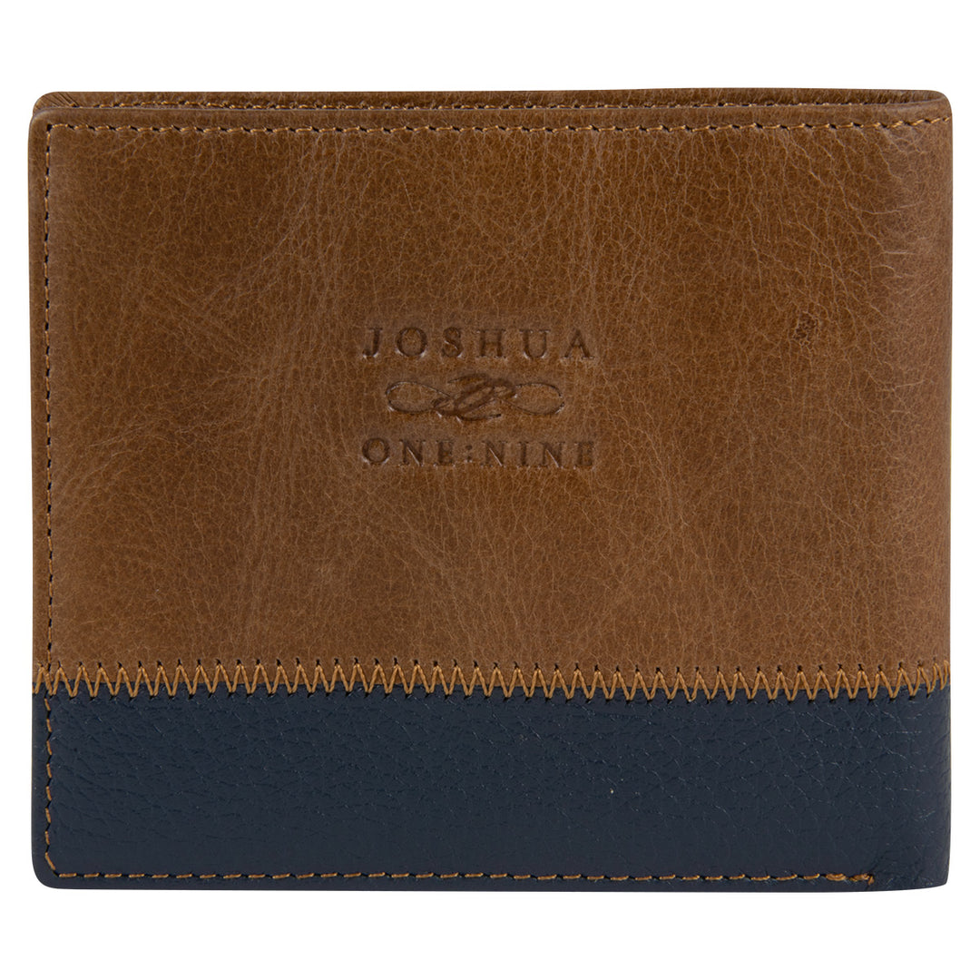 Be Strong And Courageous Geniune Leather Wallet - Joshua 1:9