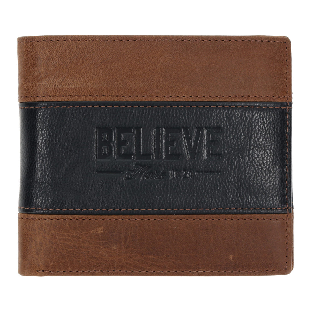 Believe Geniune Leather Wallet - Mark 11:24