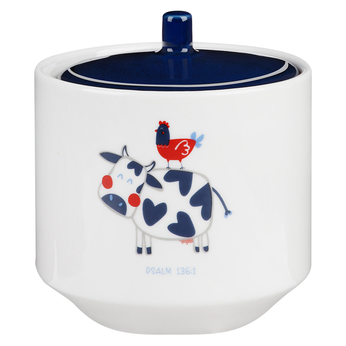 Loof Die Here Want Hy Is Goed Afrikaans Ceramic Sugar Pot - Psalms 136:1