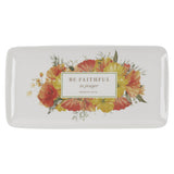 Be Faithful In Prayer Ceramic Cookie Plate - Romans 12:12