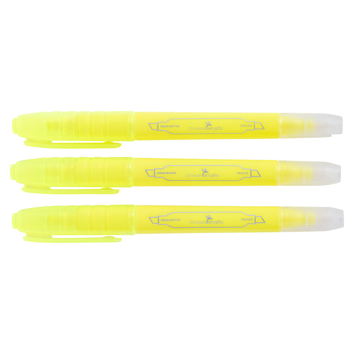 Yellow Erasable Highlighter Three-Piece Set