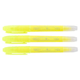 Yellow Erasable Highlighter Three-Piece Set