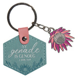 Sy Genade Is Genoeg Afrikaans Faux Leather Key Ring - 2 Korintiërs 12:9