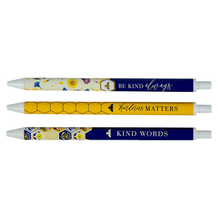 Kindness Matters Three Piece Retractable Pen Set