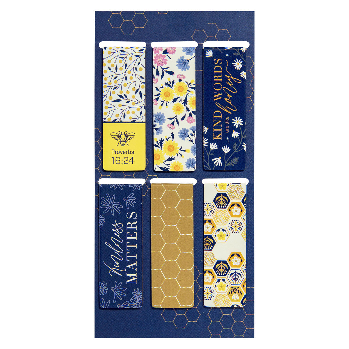 Kind Words Six Piece Magnetic Bookmark Set