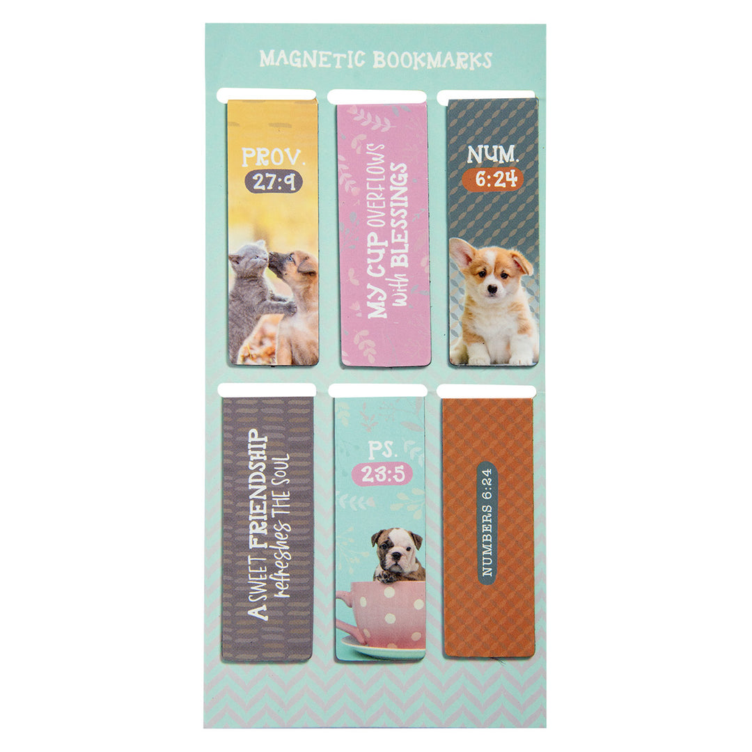 Pet Collection Six Piece Magnetic Bookmark Set