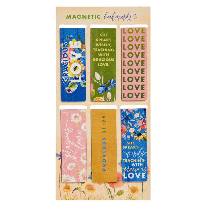 Teacher Collection Six Piece Magnetic Bookmark Set