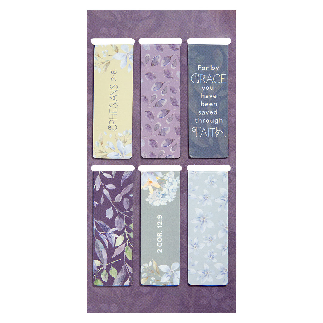 Saved By Grace Six Piece Magnetic Bookmark Set