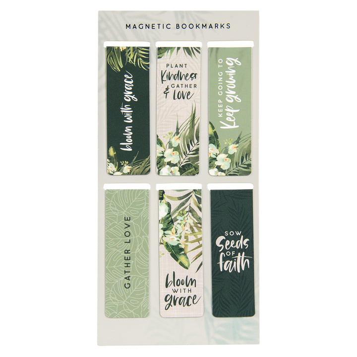 Bloom With Grace Six Piece Magnetic Bookmark Set