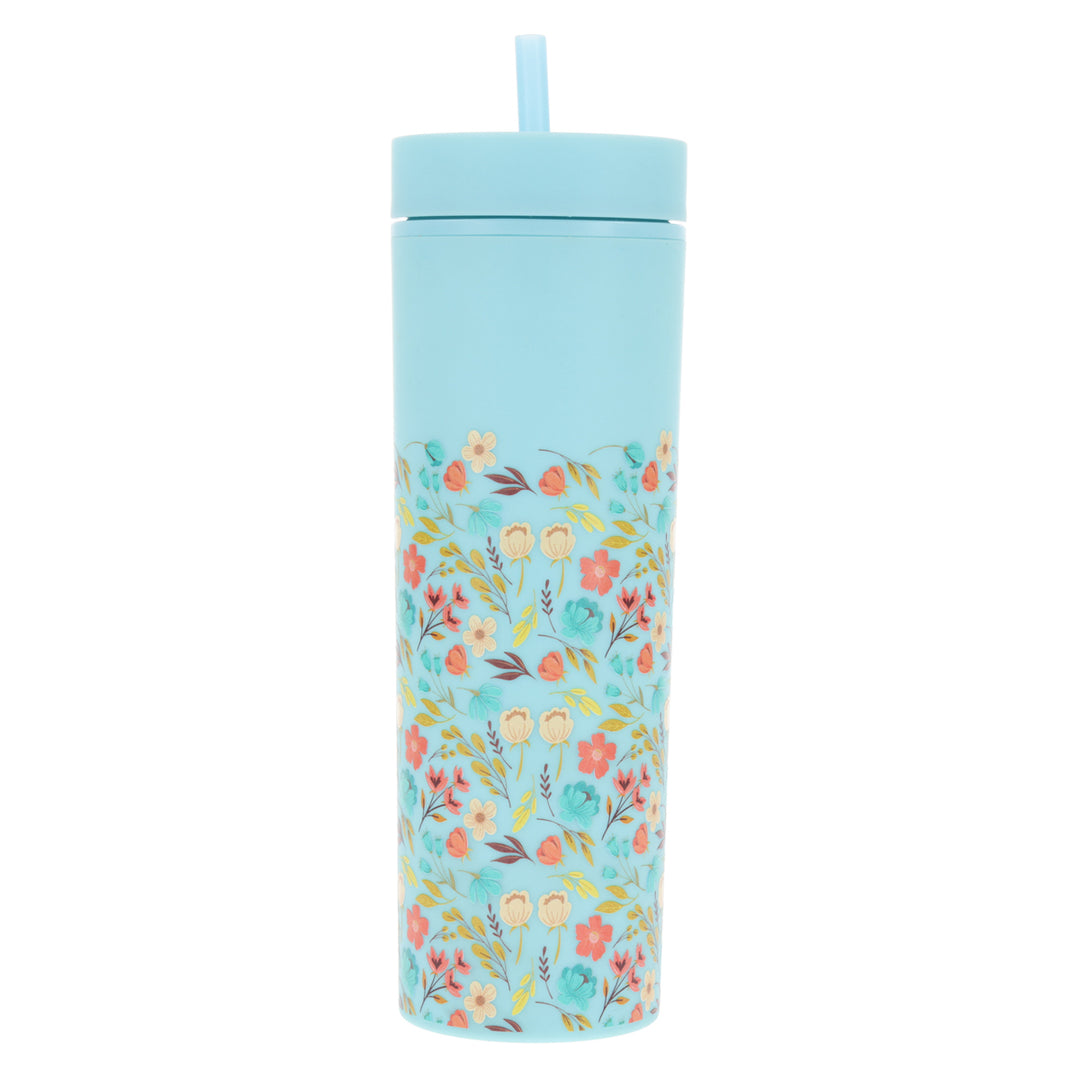 Be Joyful Always Plastic Tumbler With Straw - 1 Thessalonians 5:16