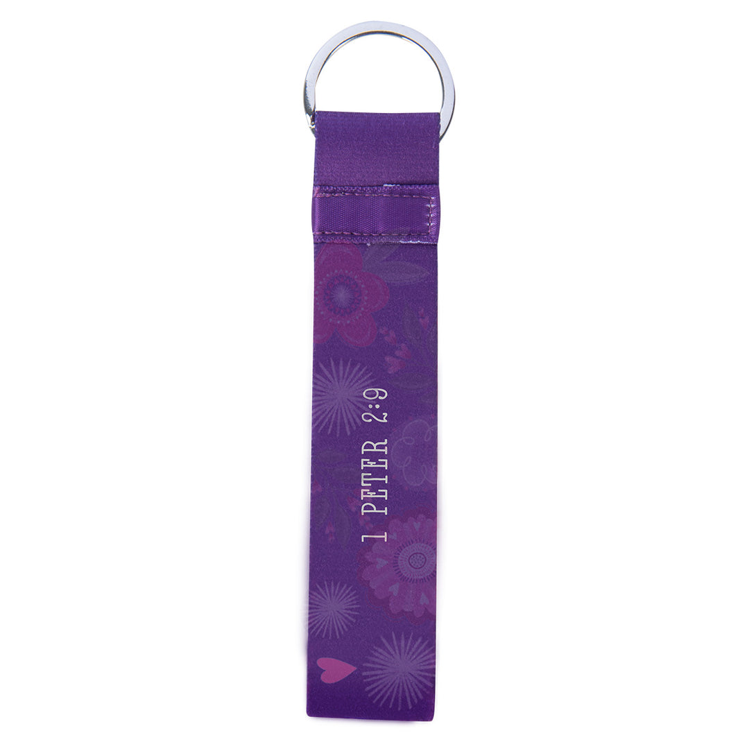 Chosen, Loved, Beautiful Neoprene Wristlet Key Ring