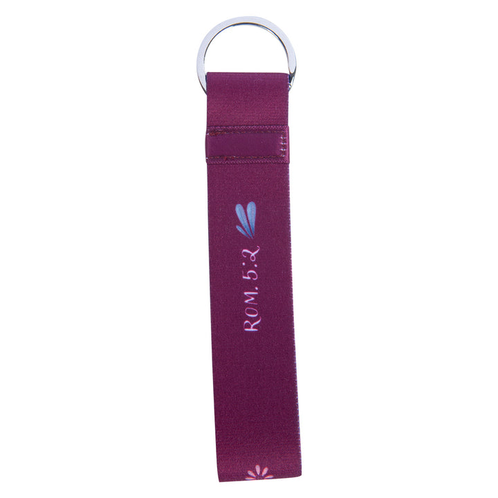 Rejoice In Hope Wristlet Key Ring