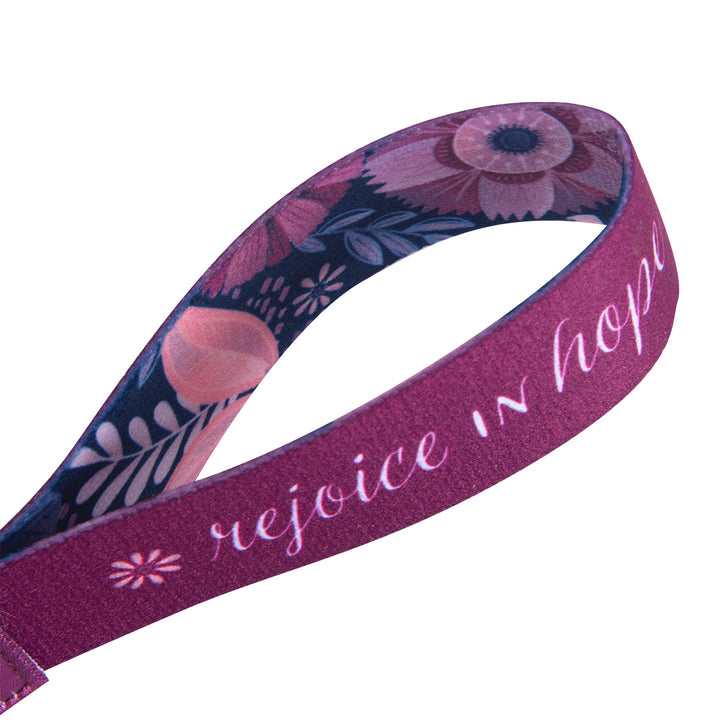 Rejoice In Hope Wristlet Key Ring