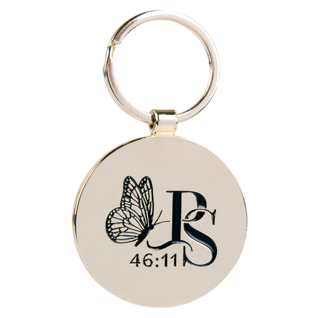 Wees Stil en Weet Afrikaans Epoxy Metal Key Ring