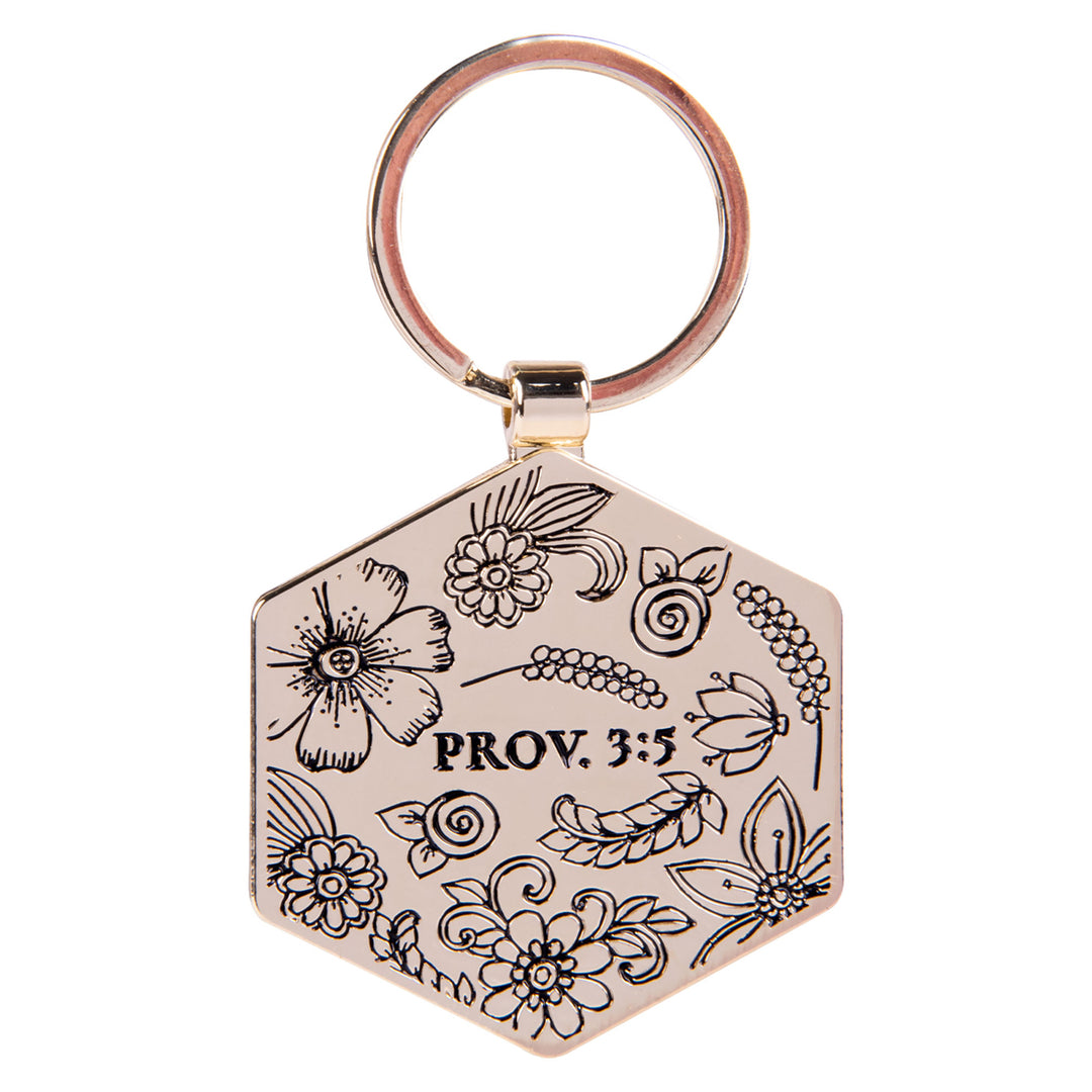 Trust in the Lord Epoxy Metal Key Ring