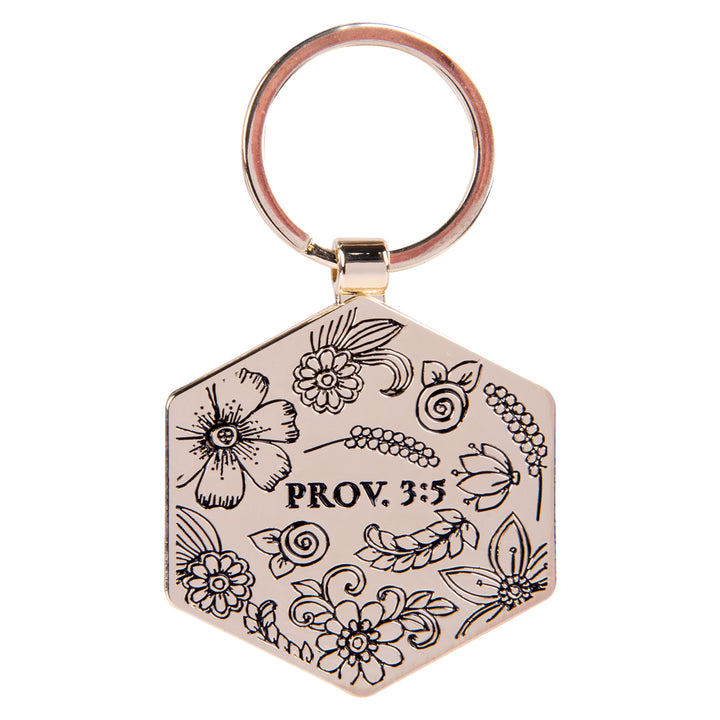 Trust in the Lord Epoxy Metal Key Ring