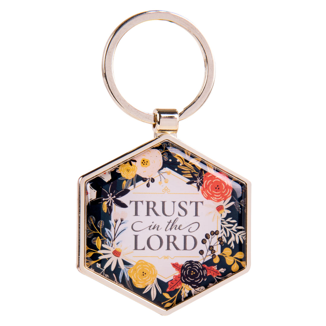 Trust in the Lord Epoxy Metal Key Ring