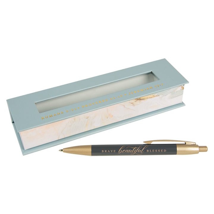 Brave Beautiful Blessed Pen In Gift Box